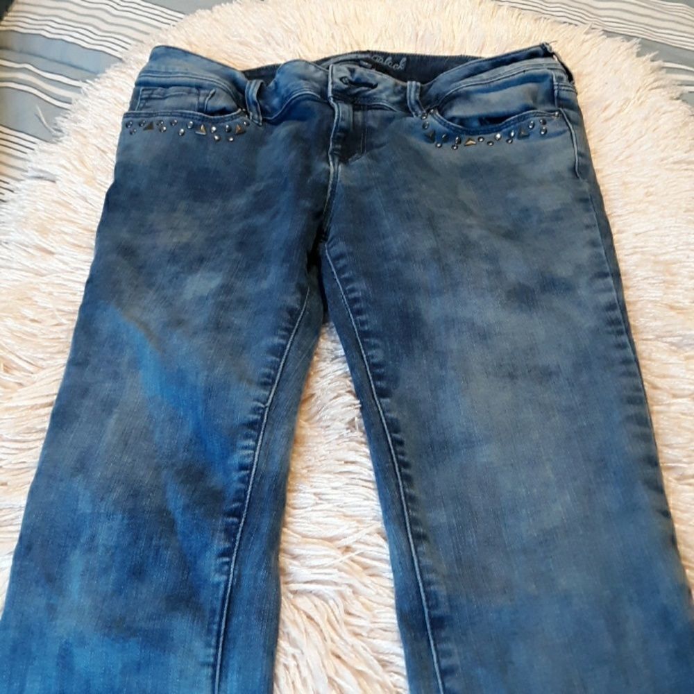 Bullhead Black acid  wash jeans